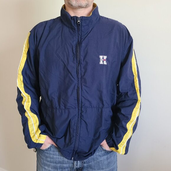 Vintage Tommy Hilfiger Windbreaker Jacket XXL (Fits XL / L Oversized) - Picture 1 of 12